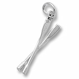 Sterling Silver Crew Oars Charm by Rembrandt Charms