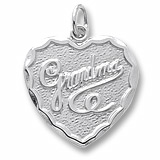 Grandma Heart Charm