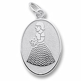 14k White Gold Bridesmaid or Flower Girl by Rembrandt Charms