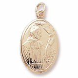 14K Gold Saint Francis Charm by Rembrandt Charms