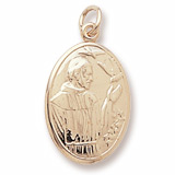 Gold Plated Saint Francis Charm by Rembrandt Charms