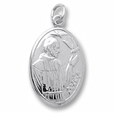 Sterling Silver Saint Francis Charm by Rembrandt Charms
