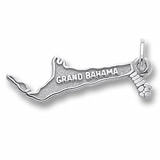 14K White Gold Grand Bahama Charm by Rembrandt Charms