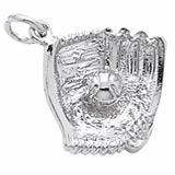 Sterling Silver Baseball Glove Charm by Rembrandt Charms