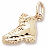 Gold Plated Hiking Boot Charm by Rembrandt Charms
