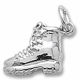 14K White Gold Hiking Boot Charm by Rembrandt Charms