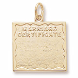 Marriage Certificate Charm