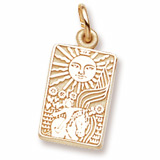 10K Gold Tarot Card Charm by Rembrandt Charms