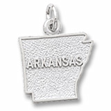 14K White Gold Arkansas Charm by Rembrandt Charms