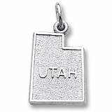 14K White Gold Utah Charm by Rembrandt Charms