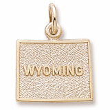 14K Gold Wyoming Charm by Rembrandt Charms