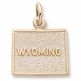 Gold Plated Wyoming Charm by Rembrandt Charms