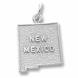 14K White Gold New Mexico Charm by Rembrandt Charms