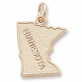 10K Gold Minnesota Charm by Rembrandt Charms