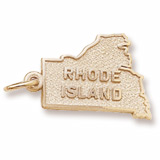 Gold Plated Rhode Island Charm by Rembrandt Charms
