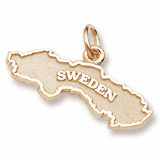 10K Gold Sweden Charm by Rembrandt Charms
