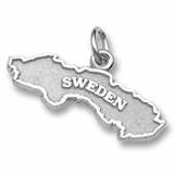 14K White Gold Sweden Charm by Rembrandt Charms