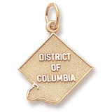 14K Gold District of Columbia Charm by Rembrandt Charms