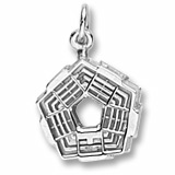 Sterling Silver Pentagon Charm by Rembrandt Charms