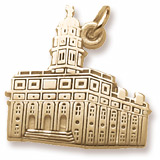 10K Gold South Carolina Temple Charm by Rembrandt Charms