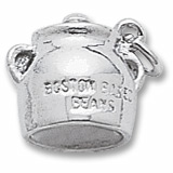 14K White Gold Boston Baked Beans Charm by Rembrandt Charms