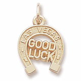 10K Gold Las Vegas Good Luck Charm by Rembrandt Charms