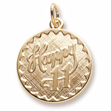 10k Gold Happy 11 Birthday Charm by Rembrandt Charms