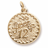 10k Gold Grown Up 12 Birthday Charm by Rembrandt Charms