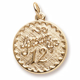 14k Gold Grown Up 12 Birthday Charm by Rembrandt Charms