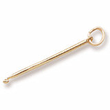 10K Gold Crochet Hook Charm by Rembrandt Charms