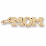 14K Gold Mom Accent Charm by Rembrandt Charms