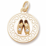 10k Gold Baby Shoe Charm by Rembrandt Charms