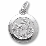 Sterling Silver Saint Christopher Charm by Rembrandt Charms