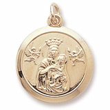 Gold Plated Madonna and Child Charm by Rembrandt Charms