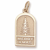 14K Gold Christmas Tree Ornament by Charm Rembrandt Charms
