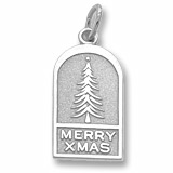 14K White Christmas Tree Ornament by Charm Rembrandt Charms