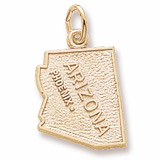 Gold Plated Phoenix Arizona Charm by Rembrandt Charms