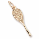 Gold Plated Racquet Charm by Rembrandt Charms