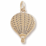 14K Gold Flat Hot Air Balloon Charm by Rembrandt Charms