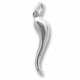 Sterling Silver Italian Horn Charm by Rembrandt Charms