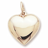 10K Gold Heart Charm by Rembrandt Charms