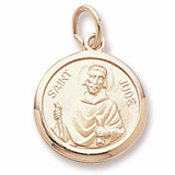 10K Gold Saint Jude Charm by Rembrandt Charms