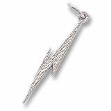 Sterling Silver Lightening Bolt Charm by Rembrandt Charms
