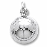 14K White Gold Volleyball Charm by Rembrandt Charms