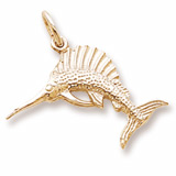 14K Gold Sailfish Charm by Rembrandt Charms