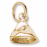 Gold Plate Chocolate Chip Charm by Rembrandt Charms