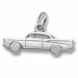 14K White Gold Hardtop Muscle Car Charm by Rembrandt Charms
