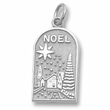 14K White Gold Noel Charm by Rembrandt Charms