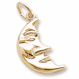 Gold Plated Moon Charm by Rembrandt Charms