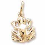 Gold Plate Frog Charm by Rembrandt Charms